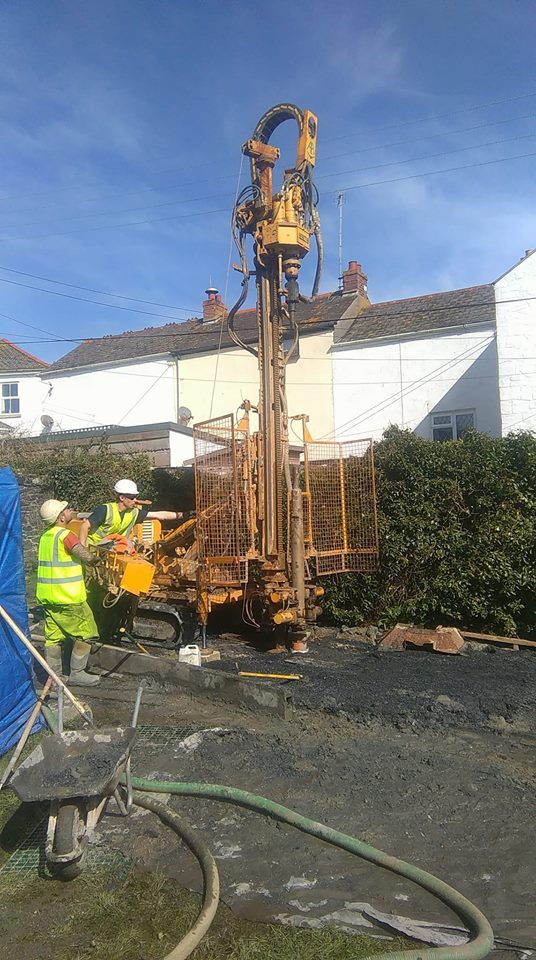 Groud source Drilling for Social Housing in Cornwall
