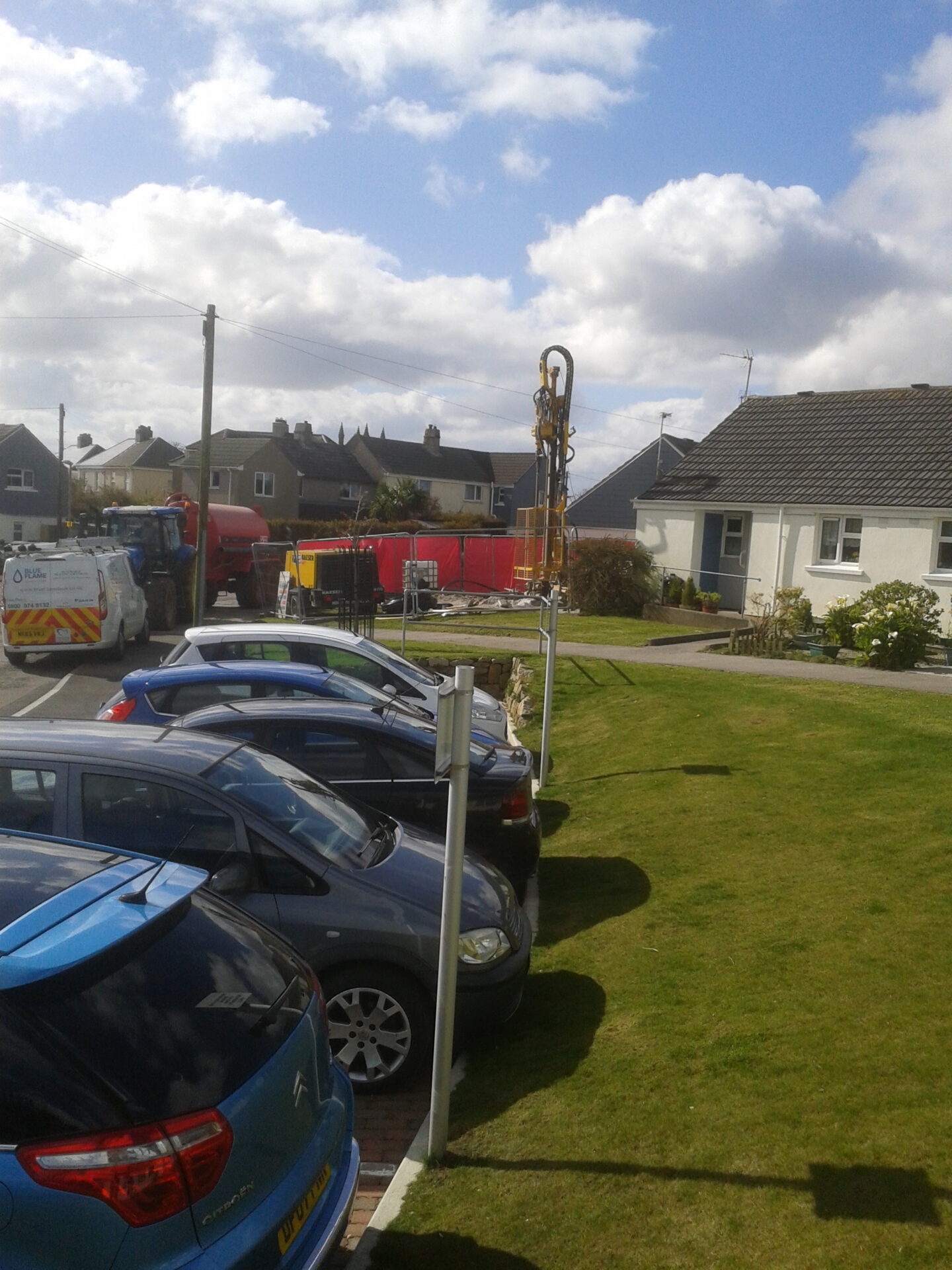 Ground Source Borehole Drilling in a Housing Estate in Cornwall