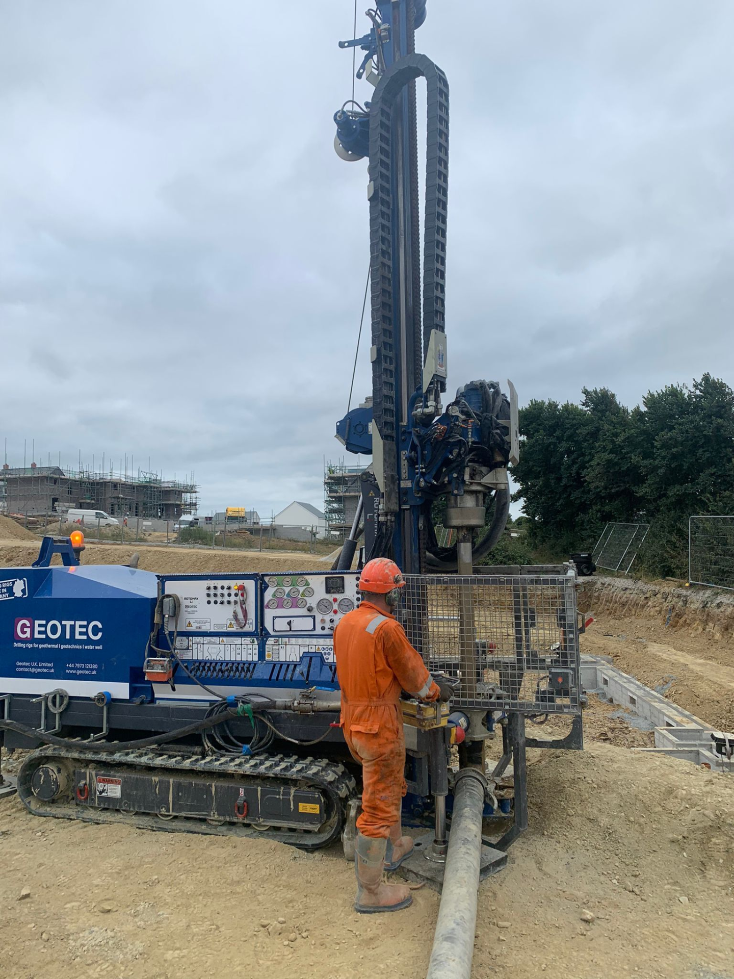Ground Source Drilling for a commercial client